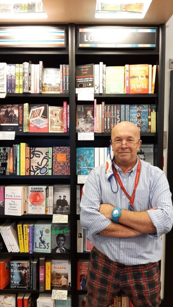 Chris at Waterstones Piccadilly